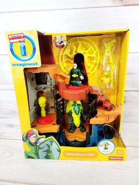 2013 Imaginext Castle Wizard Tower Action Tech Play Set Fisher Price NEW